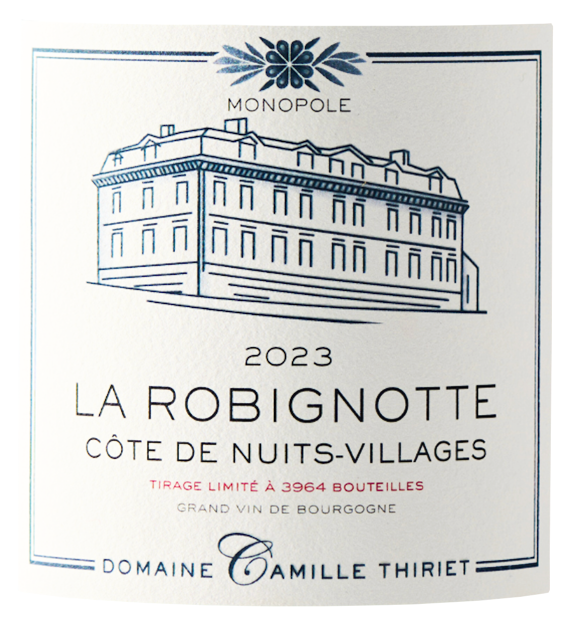 2023 Camille Thiriet Cote de Nuits Village Monopole La Robignotte