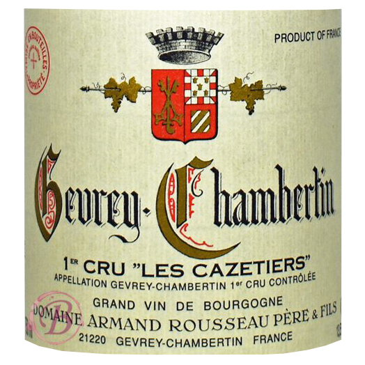 Armand Rousseau Gevrey-Chambertin 1er Cru "Les Cazetieres" 1989