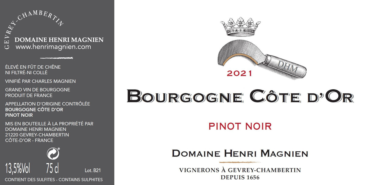 Henri Magnien Bourgogne Cote d'Or Pinot Noir 2021