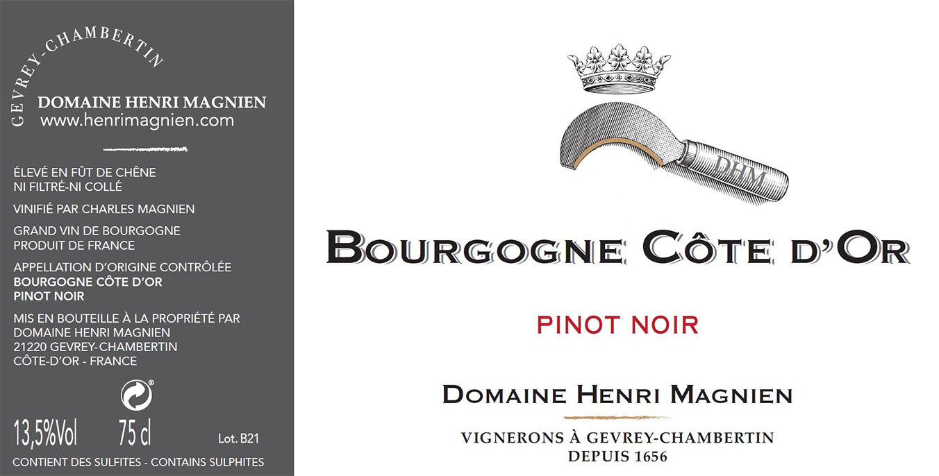Henri Magnien Bourgogne Cote d'Or Pinot Noir 2022