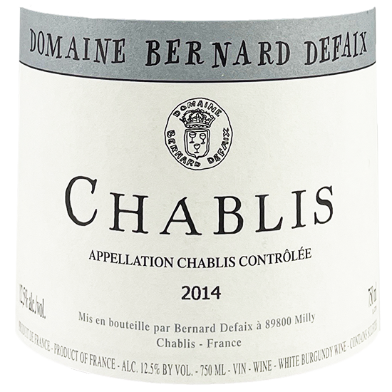 Bernard Defaix Chablis 2014