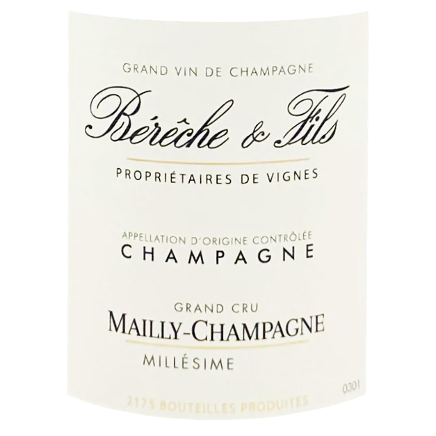 Bereche & Fils Champagne Grand Cru "Mailly" Extra Brut 2020