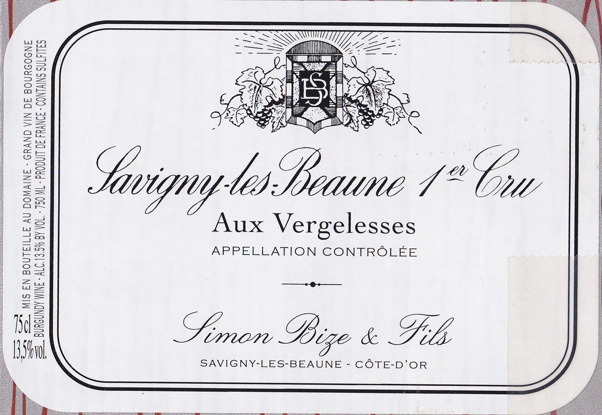 Simon Bize Savigny-lès-Beaune 1er Cru “Aux Vergelesses” Rouge 2010