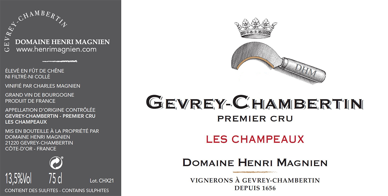 2022 Henri Magnien Gevrey Chambertin 1Er Champeaux