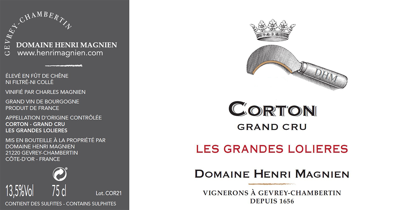 2023 Henri Magnien Corton Grand Cru Les Grandes Loileres