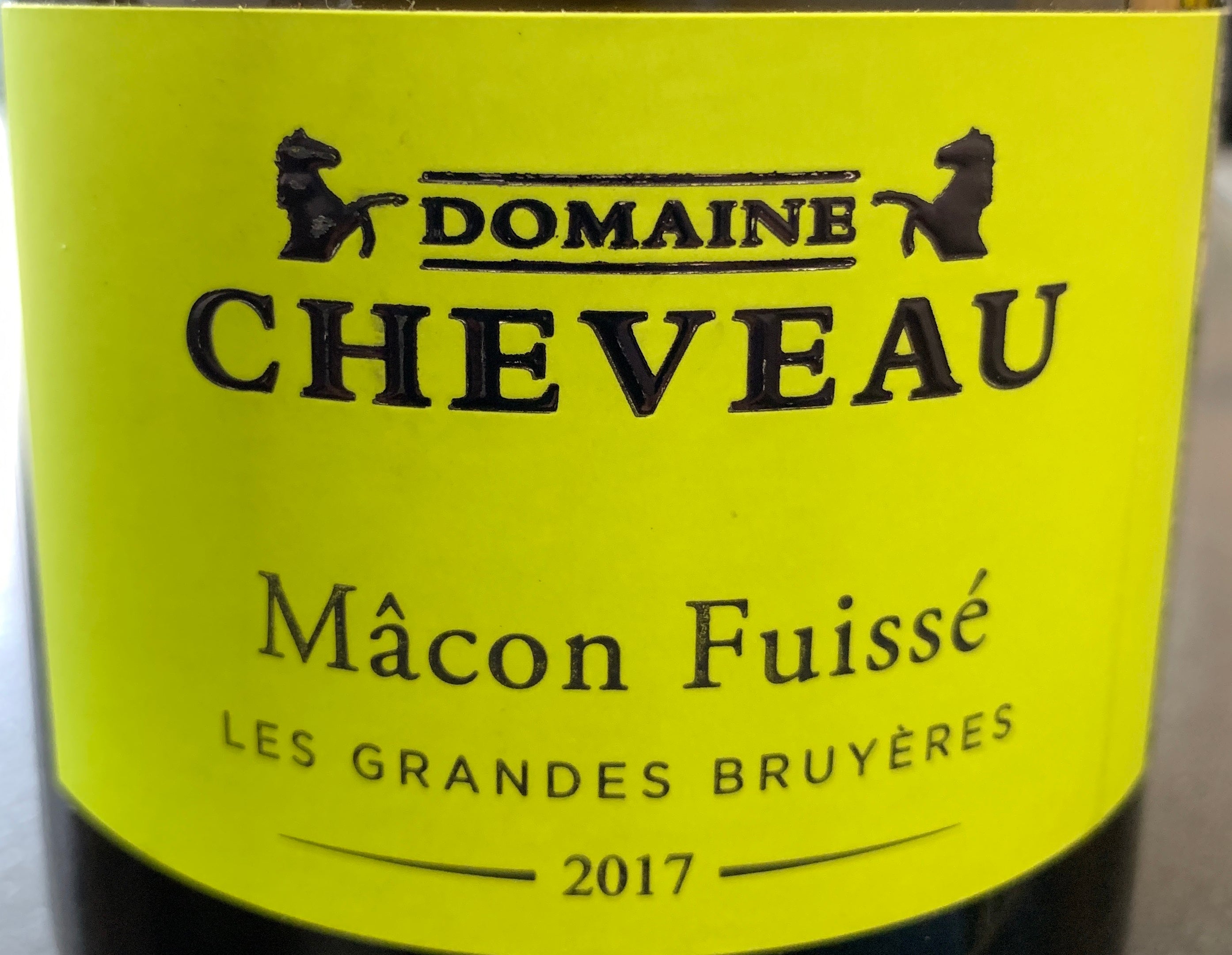 Cheveau Macon-Fuisse "Les Grandes Bruyeres" 2017