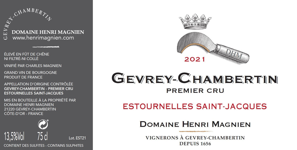 Henri Magnien Gevrey-Chambertin 1er Cru Estournelles Saint-Jacques 2021 3.0L