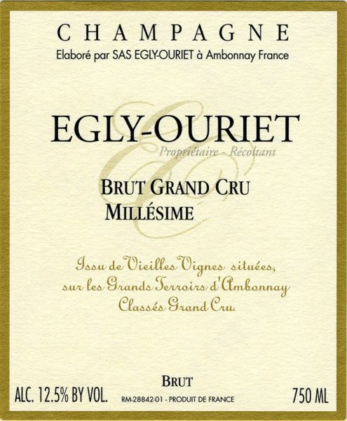 2016 Egly-Ouriet Millesime Grand Cru