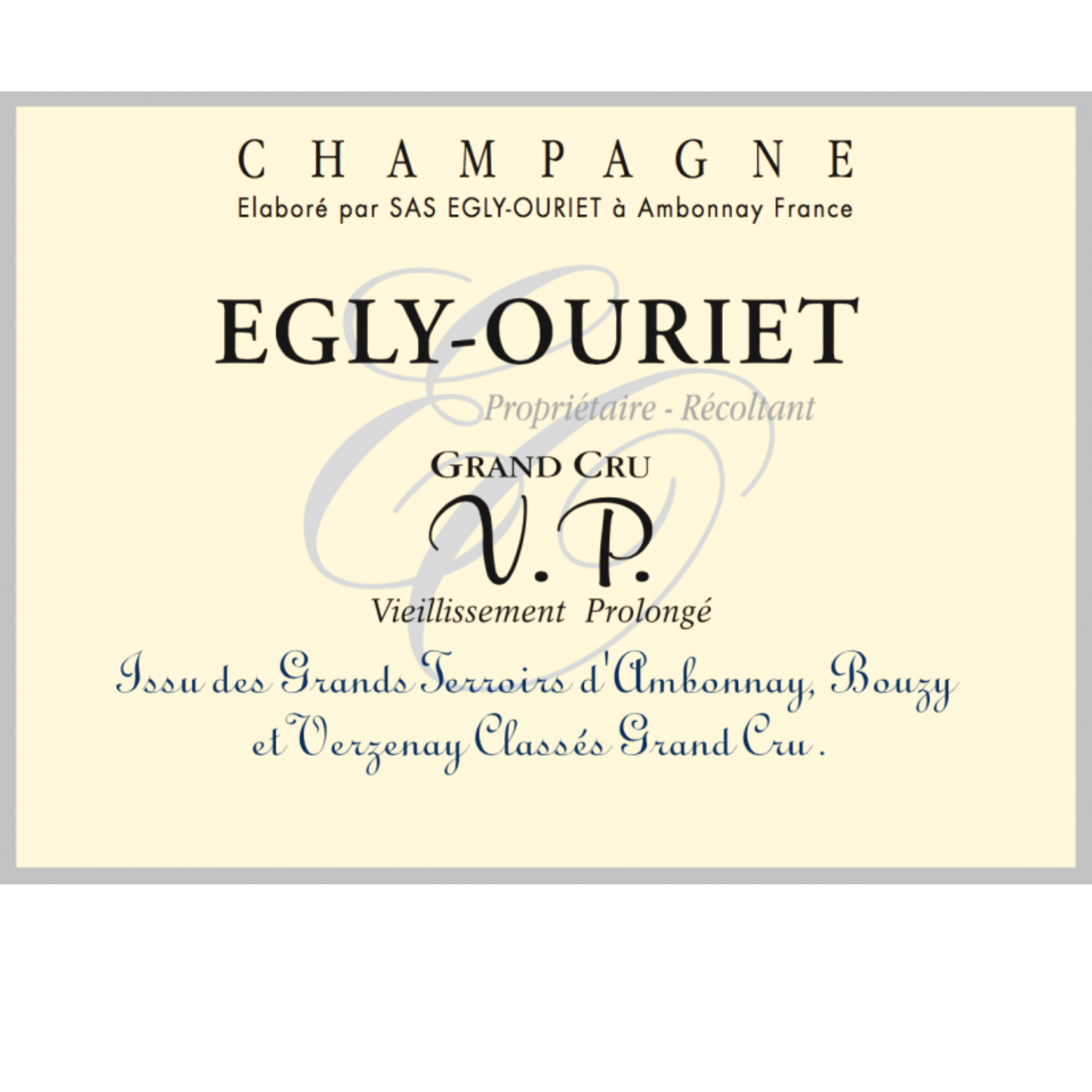 Egly Ouriet V.P. Grand Cru Extra Brut