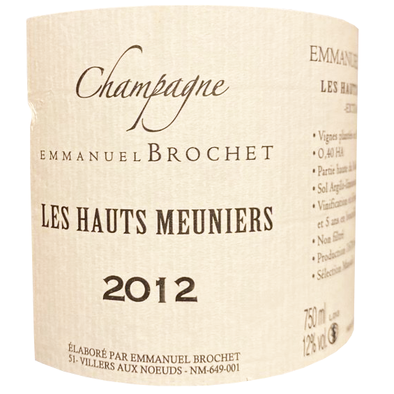 Emmanuel Brochet Champagne 1er Cru "Les Hauts Meuniers" Extra Brut 2012