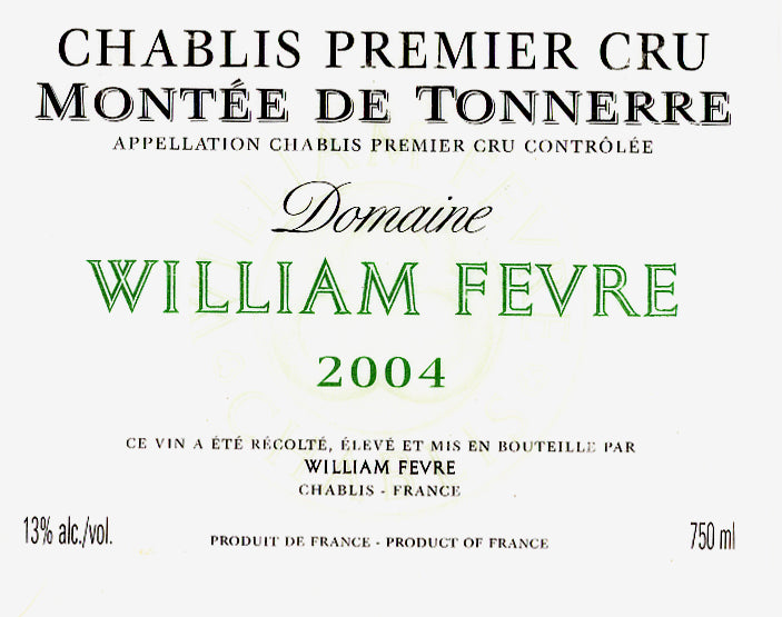 William Fevre Chablis 1er Cru "Montee de Tonnerre" 2005 1.5L