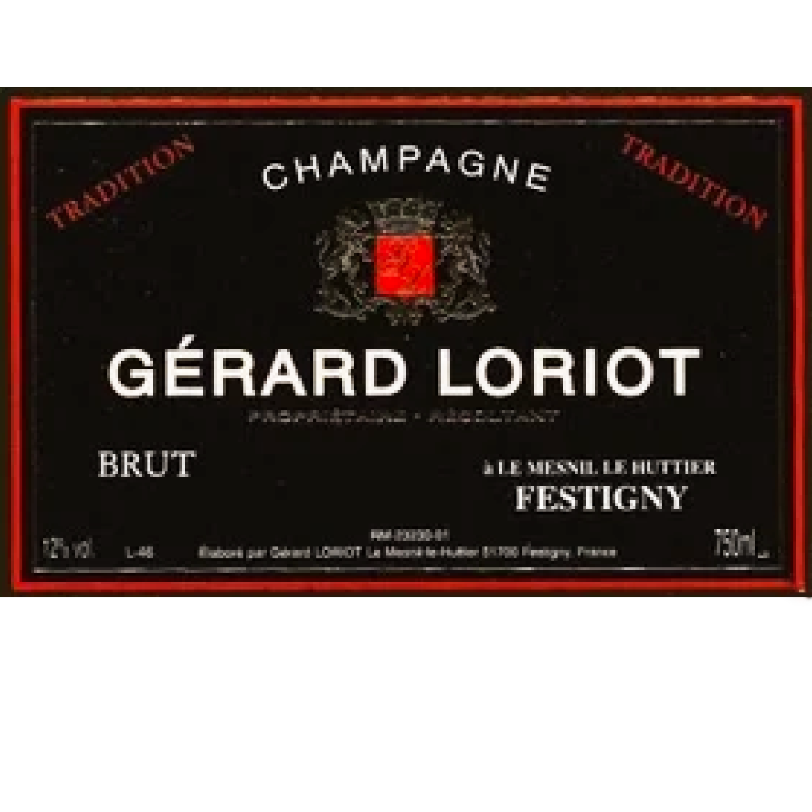 Gérard Loriot Champagne Brut “Tradition” NV