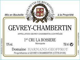 Harmand-Geoffroy Gevrey-Chambertin 1er Cru “La Bossiere” 2019