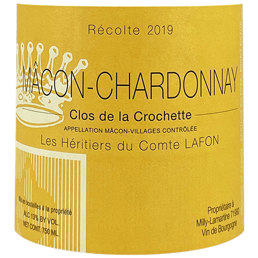 Heritiers du Comte Lafon Macon-Chardonnay Clos de la Crochette 2019