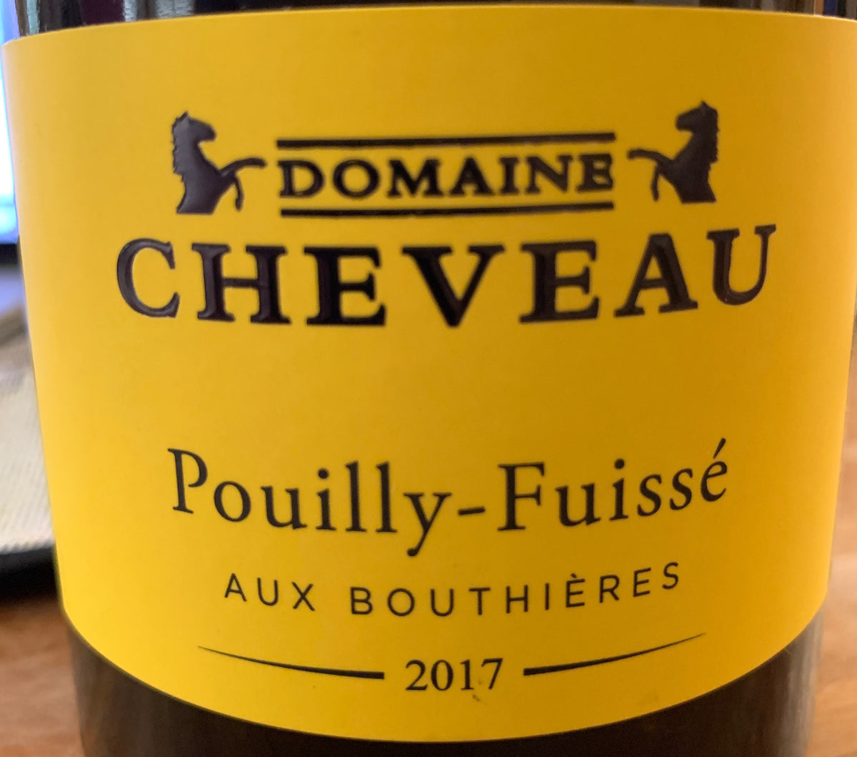 Cheveau Pouilly-Fuisse "Aux Bouthieres" 2017