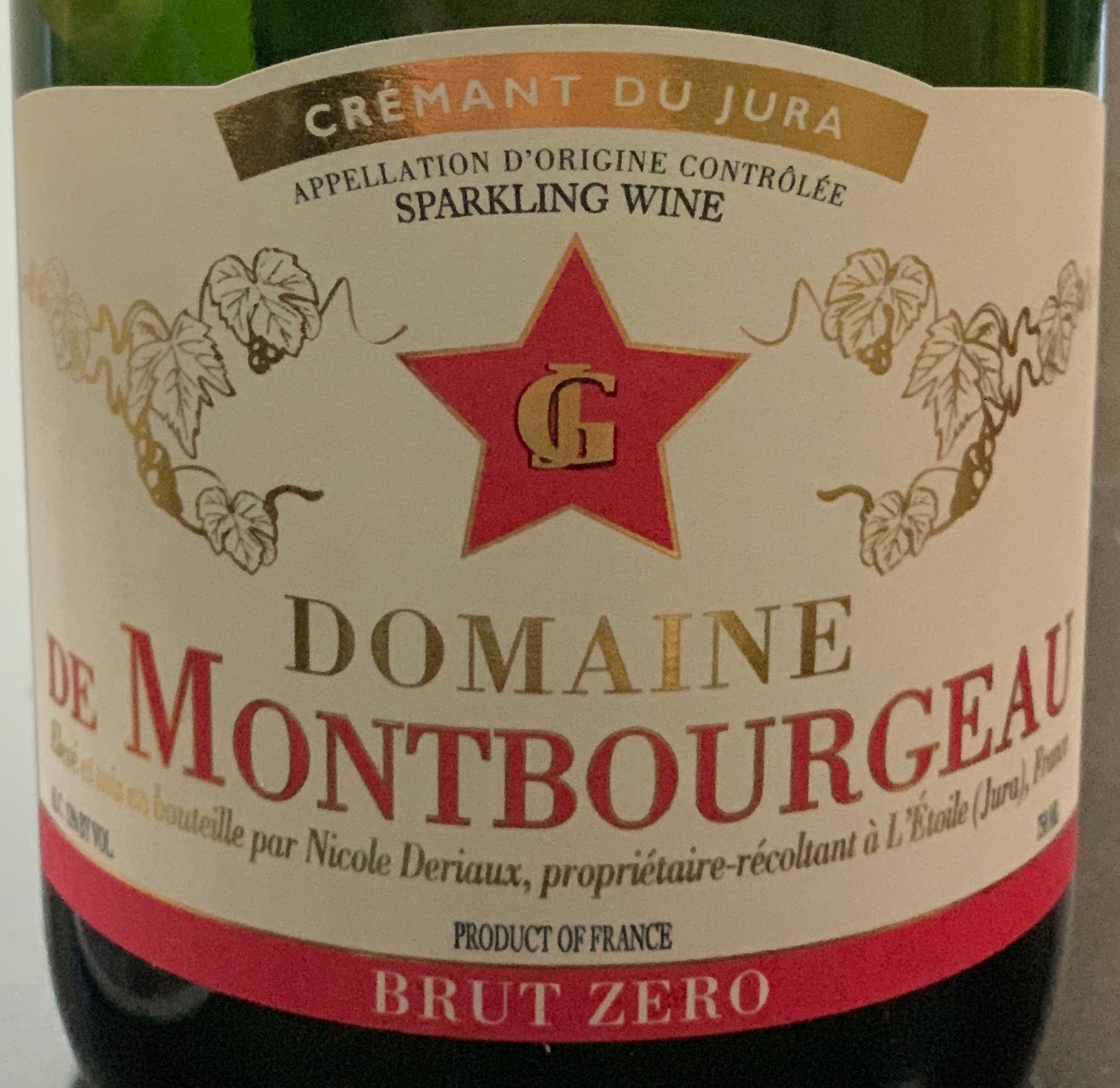 Domaine de Montbourgeau Cremant du Jura Brut Zero NV