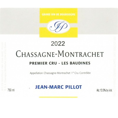 2022 Jean-Marc Pillot Chassagne-Montrachet 1Er Cru Les Baudines