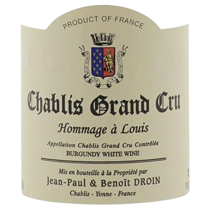 Jean-Paul & Benoît Droin Chablis Grand Cru “Les Clos” Hommage a Louis 2024