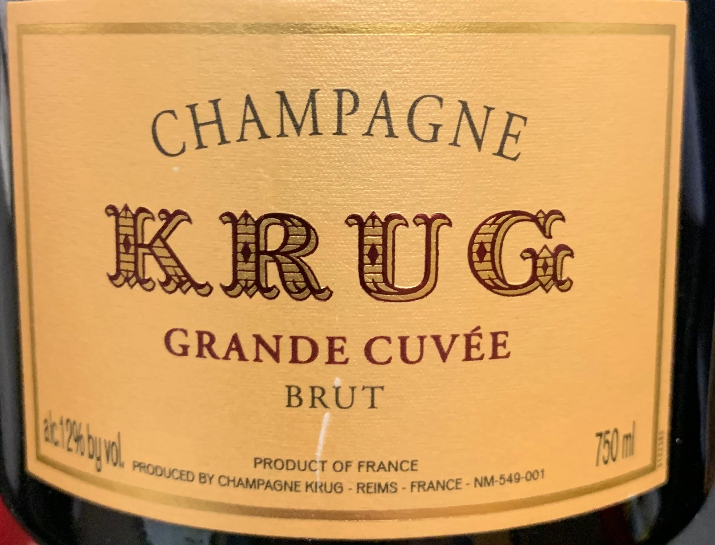 Krug Champagne Grande Cuvee NV