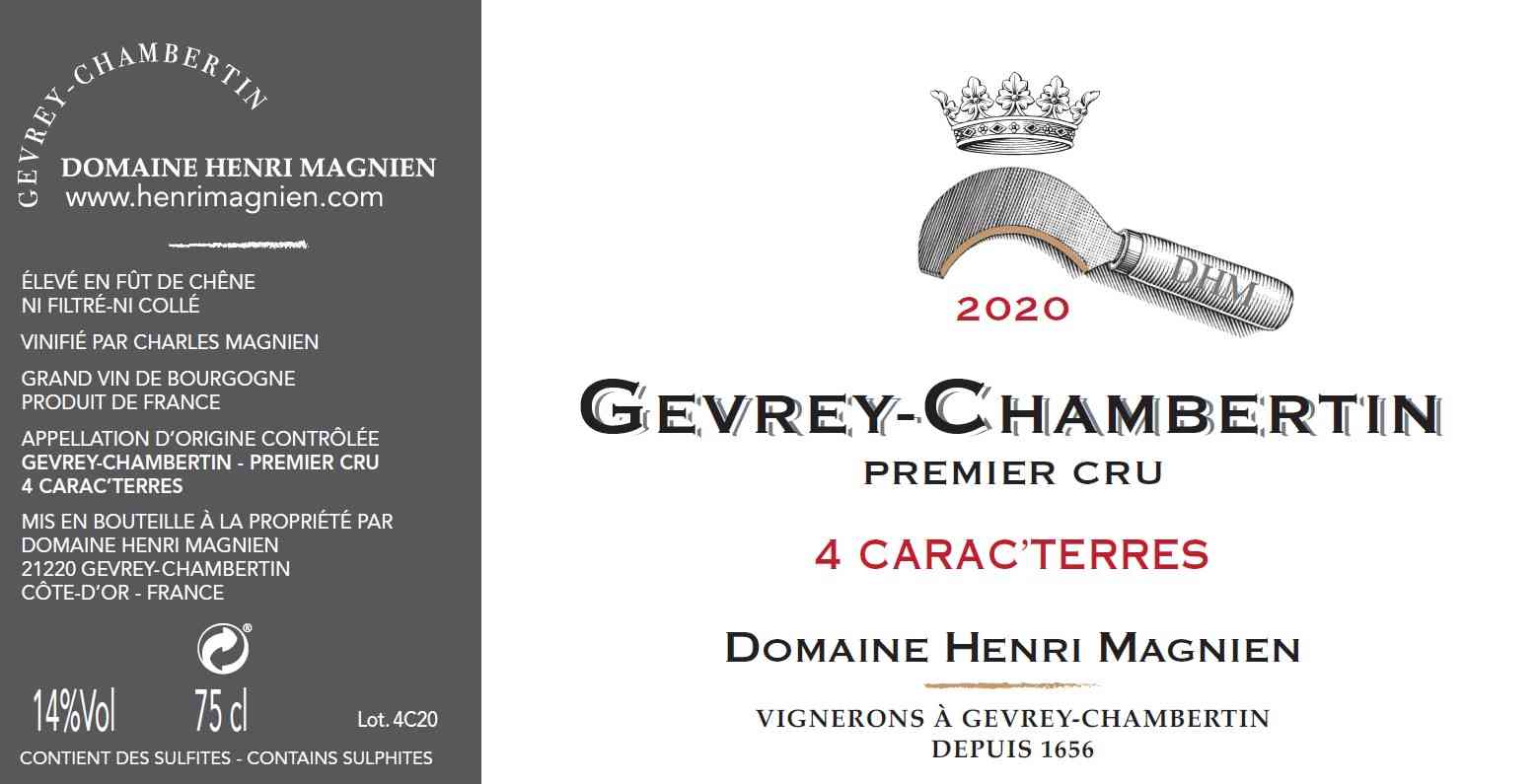 Henri Magnien Gevrey-Chambertin 1er Cru “4 Carac’Terres” 2020
