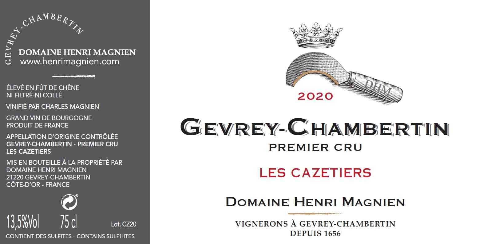 Henri Magnien Gevrey-Chambertin 1er Cru Cazetiers 2020 1.5L