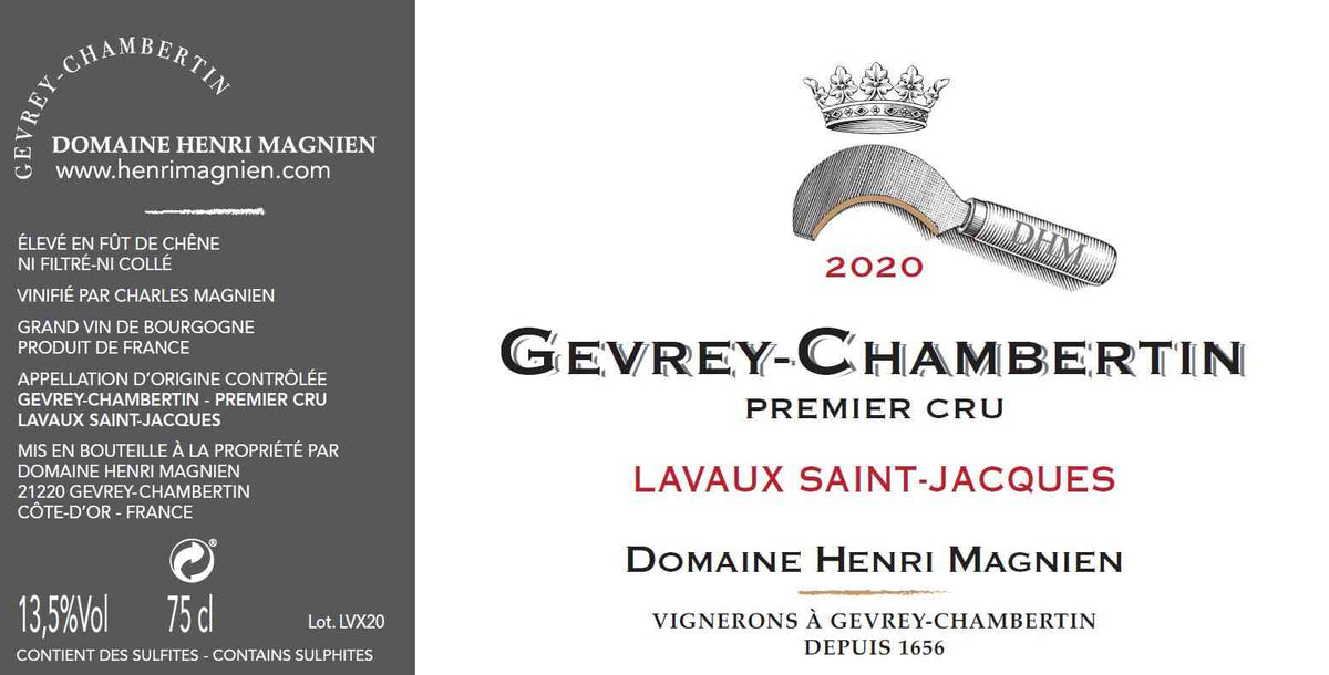 Henri Magnien Gevrey-Chambertin 1er Cru Lavaux Saint-Jacques 2019