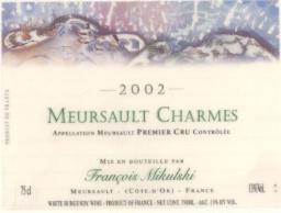 Mikulski Meursault 1er Cru "Charmes" 2010