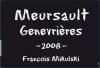 Mikulski Meursault 1er Cru "Genevrieres" 2012
