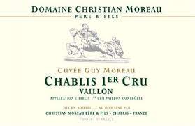 Christian Moreau Chablis 1er Cru "Vaillons" Cuvee Guy Moreau 2019