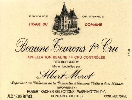 Domaine Albert Morot Beaune 1er Cru "Teurons" 2007
