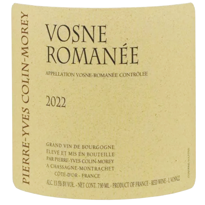 Pierre-Yves Colin-Morey Vosne-Romanee 2022