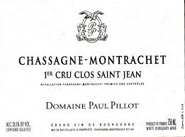 Paul Pillot Chassagne-Montrachet 1er Cru Clos St Jean Blanc 2023