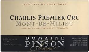 Pinson Chablis 1er Cru "Mont de Milieu" 2016