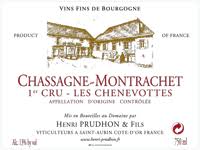 Henri Prudhon Chassagne-Montrachet 1er Cru “Les Chenevottes” 2018