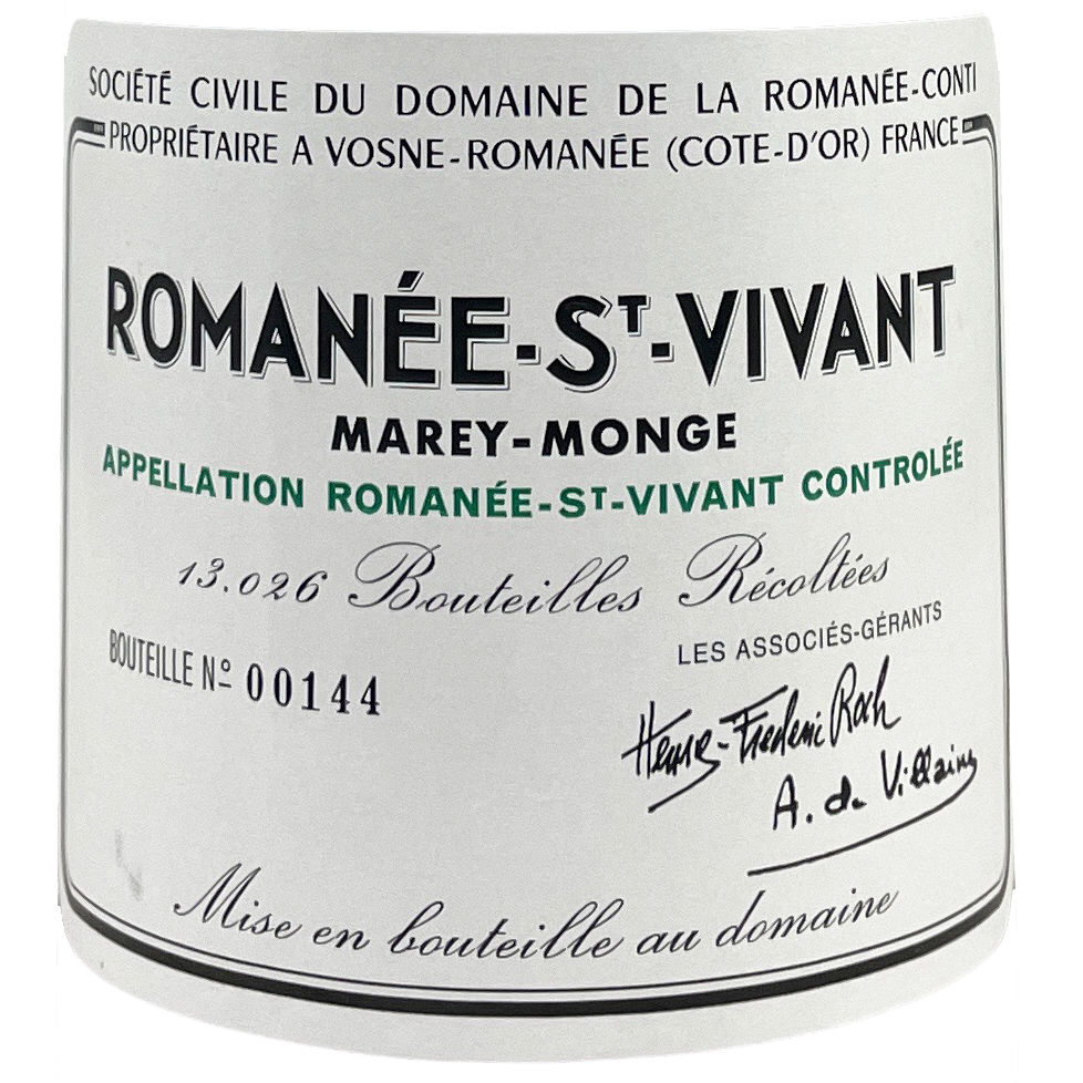 Domaine de la Romanee-Conti Romanee-Saint-Vivant Grand Cru 2018 bottle - Vins Rare