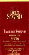 Scavino Barolo "Rocche dell'Annunziata" 1999