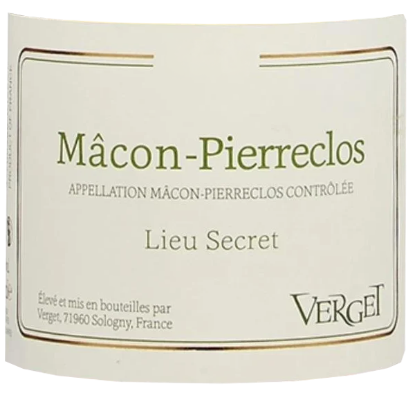 Verget Macon Pierreclos Lieu Secret 2025
