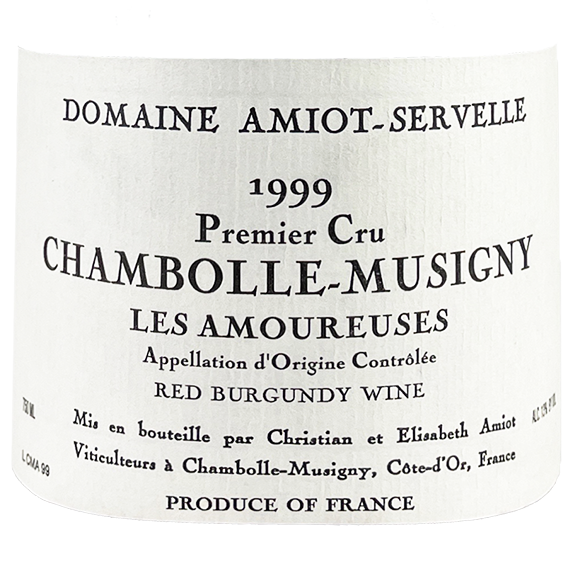 Amiot Servelle Chambolle Musigny 1er Cru Amoureuses 1999