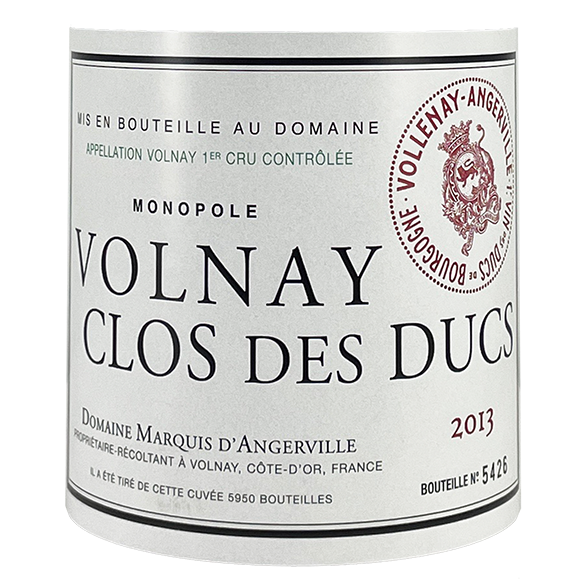 Domaine d'Angerville Volnay 1er Cru "Clos des Ducs" 2001 bottle - Vins Rare