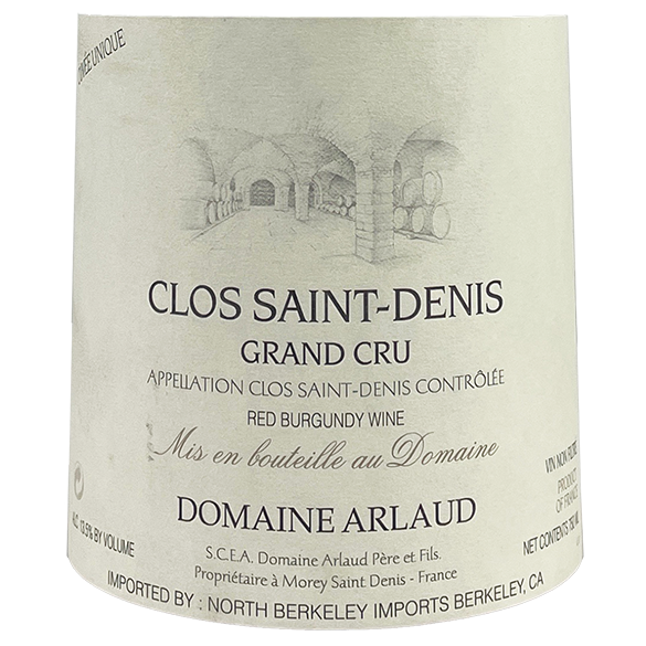 Domaine Arlaud Clos Saint-Denis Grand Cru 1991 bottle - Vins Rare