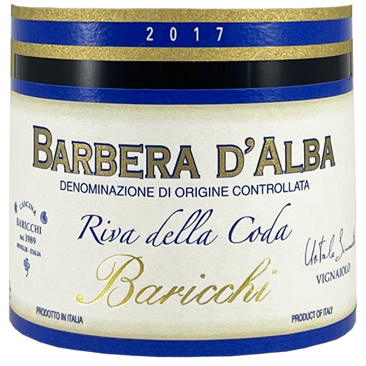 2017 Baricchi Barbera D Alba "Riva Della Coda"