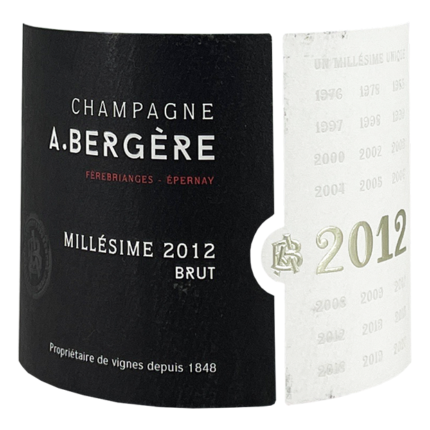 Andre Bergere Champagne Brut Millesime 2012 bottle - Vins Rare