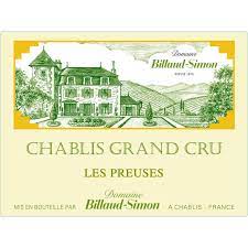 2020 Billaud Simon Chablis Grand Cru Preuses