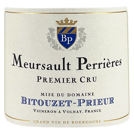 Domaine Bitouzet-Prieur Meursault 1er Cru "Perrieres" 2016 bottle - Vins Rare