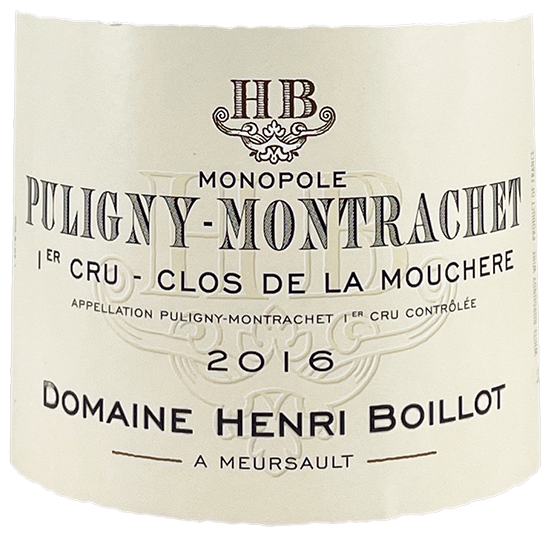 Henri Boillot Puligny-Montrachet 1er Cru "Clos de la Mouchere" 2016