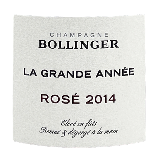 Bollinger Champagne La Grande Annee Rose 2004 bottle - Vins Rare