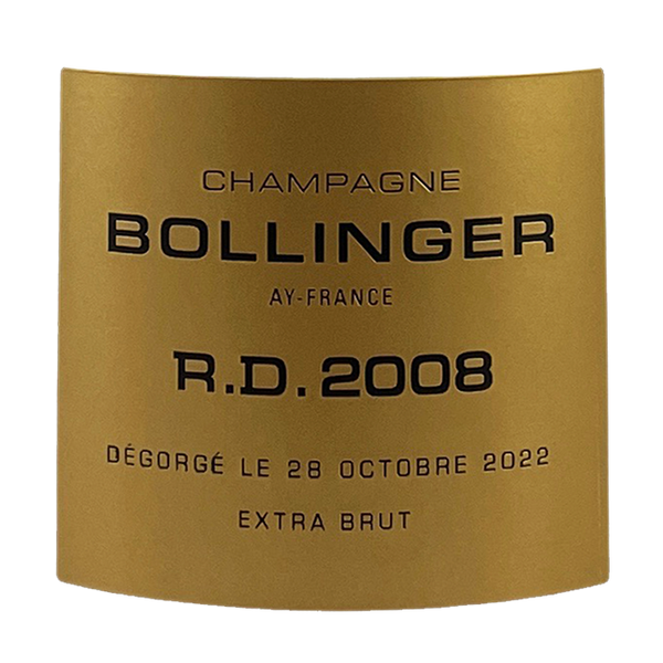 Bollinger Champagne R.D. Extra Brut 2008