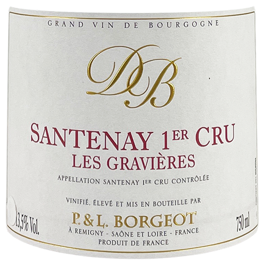 Domaine Borgeot Santenay 1er Cru "Les Gravieres" Rouge 2020