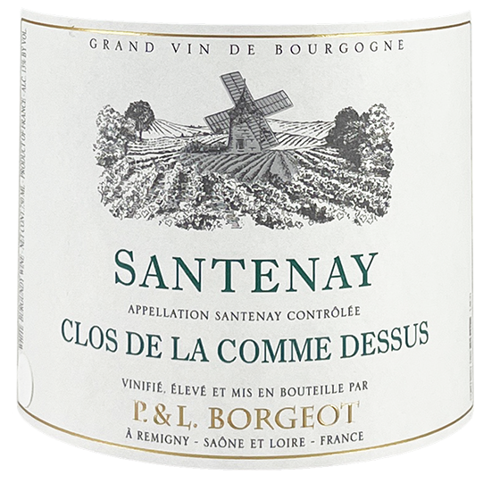 Domaine Borgeot Santenay "Clos de la Comme Dessus" 2019 bottle - Vins Rare