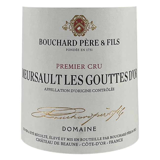 Bouchard Meursault 1er Cru "Les Gouttes d'Or" 2020 bottle - Vins Rare